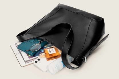 Bolso de Hombro para Mujer de Cuero PU de Gran Capacidad Impermeable Modelo Belle
