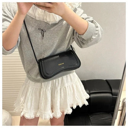 Bolso de Hombro Minimalista para Mujer con Asa de Nudos Modelo Élégance Noire