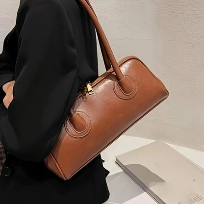 Bolsa Feminina de Ombro com Costuras Elegantes Modelo Verona Classique